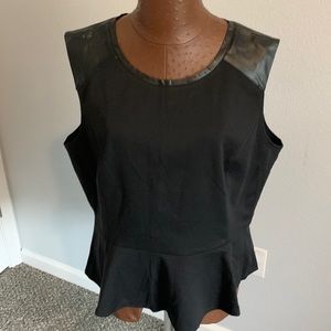 Halogen peplum dressy tank